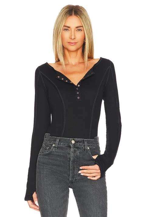 free people black bodysuit